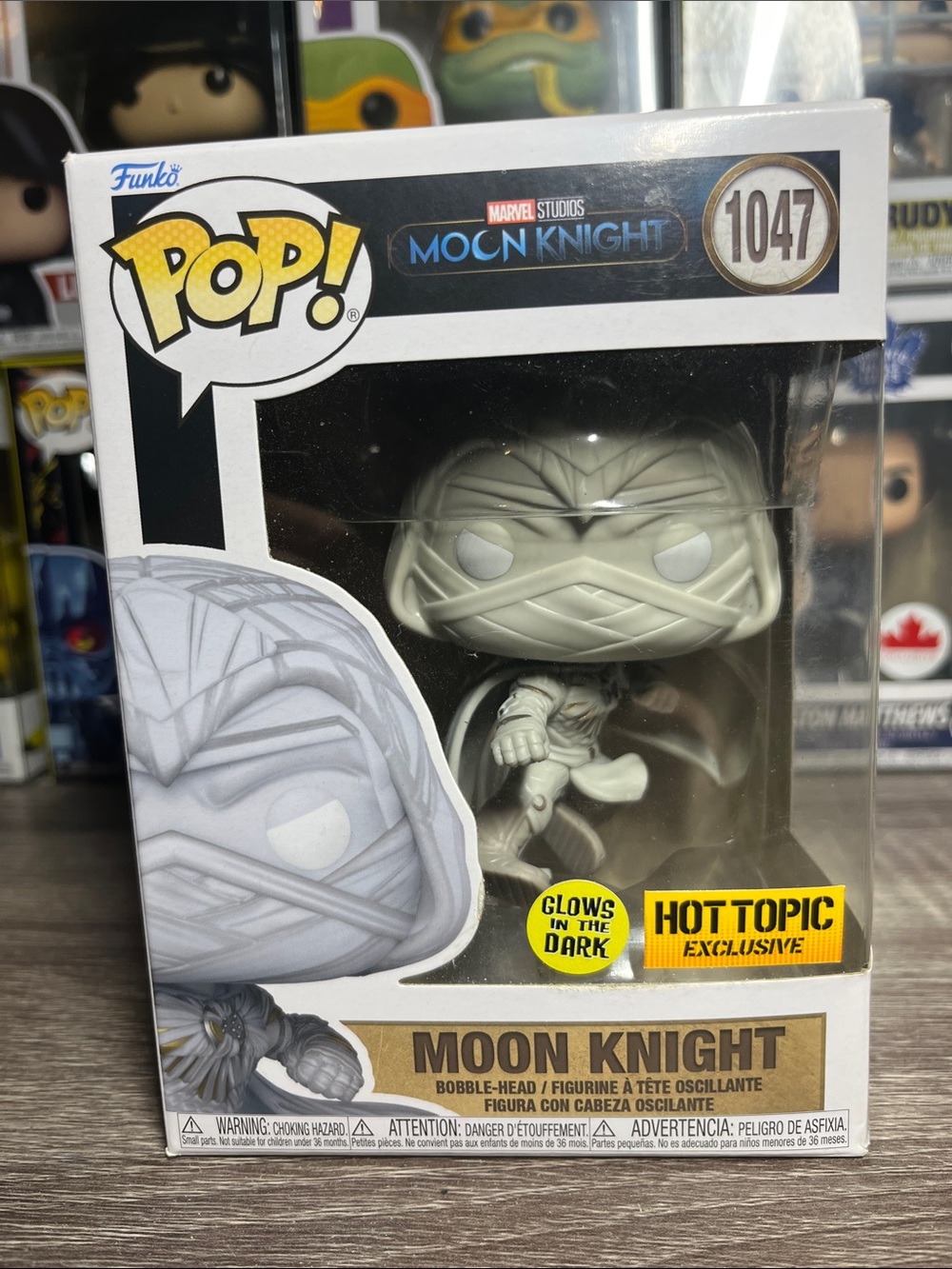 Marvel Moon Knight Funko Pop! Glow in the Dark Vinyl - White